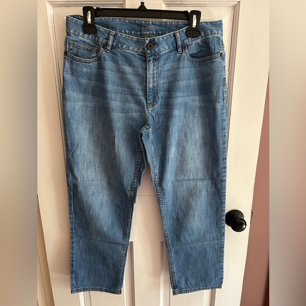 J. Jill Blue Authentic Fit Cropped Jeans